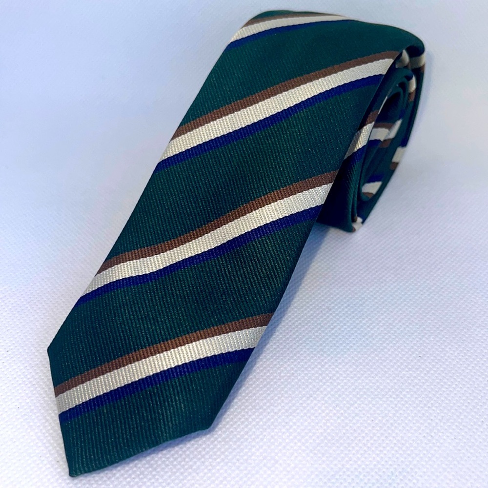 Prada Emerald Stripe Tie